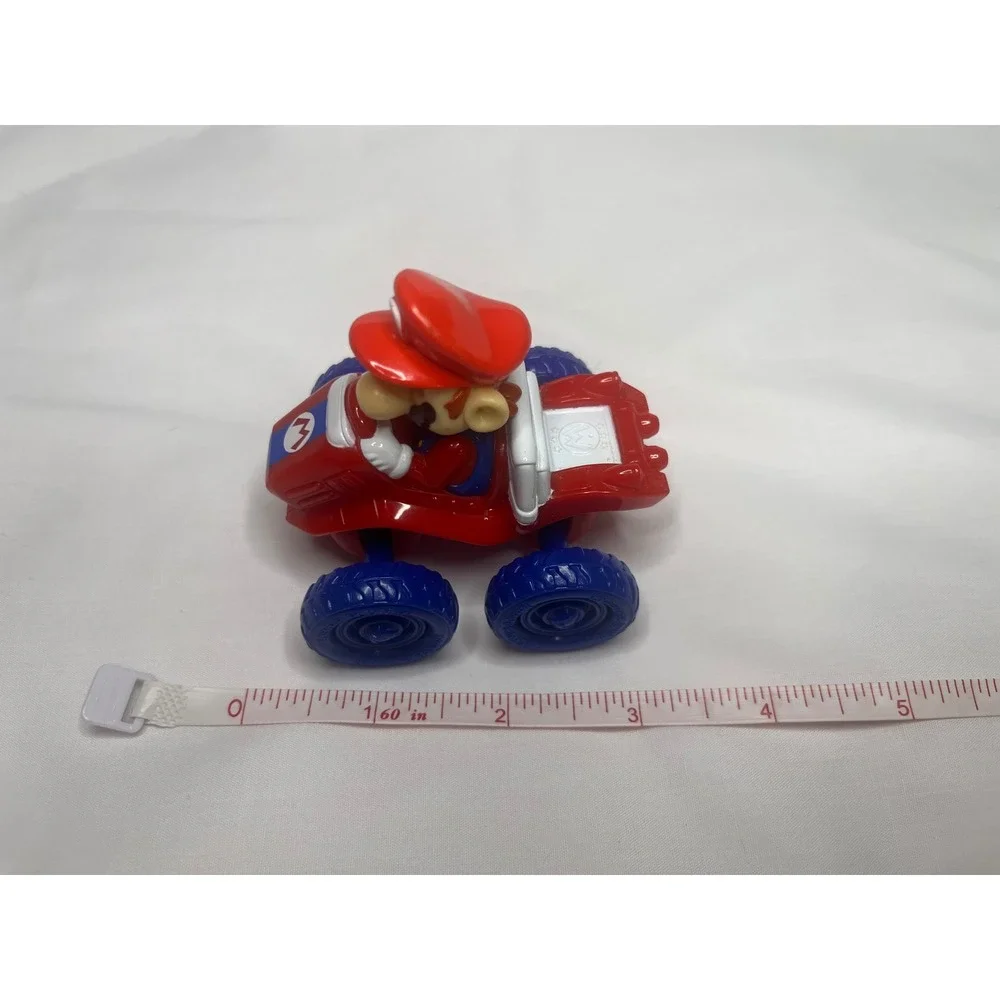 Mario Kart Vintage Toy Car 2004 Red Blue Race Car Nintendo